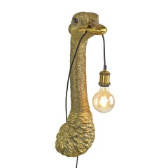 WALL LAMP OSTRICH GOLD   - WALL LAMPS